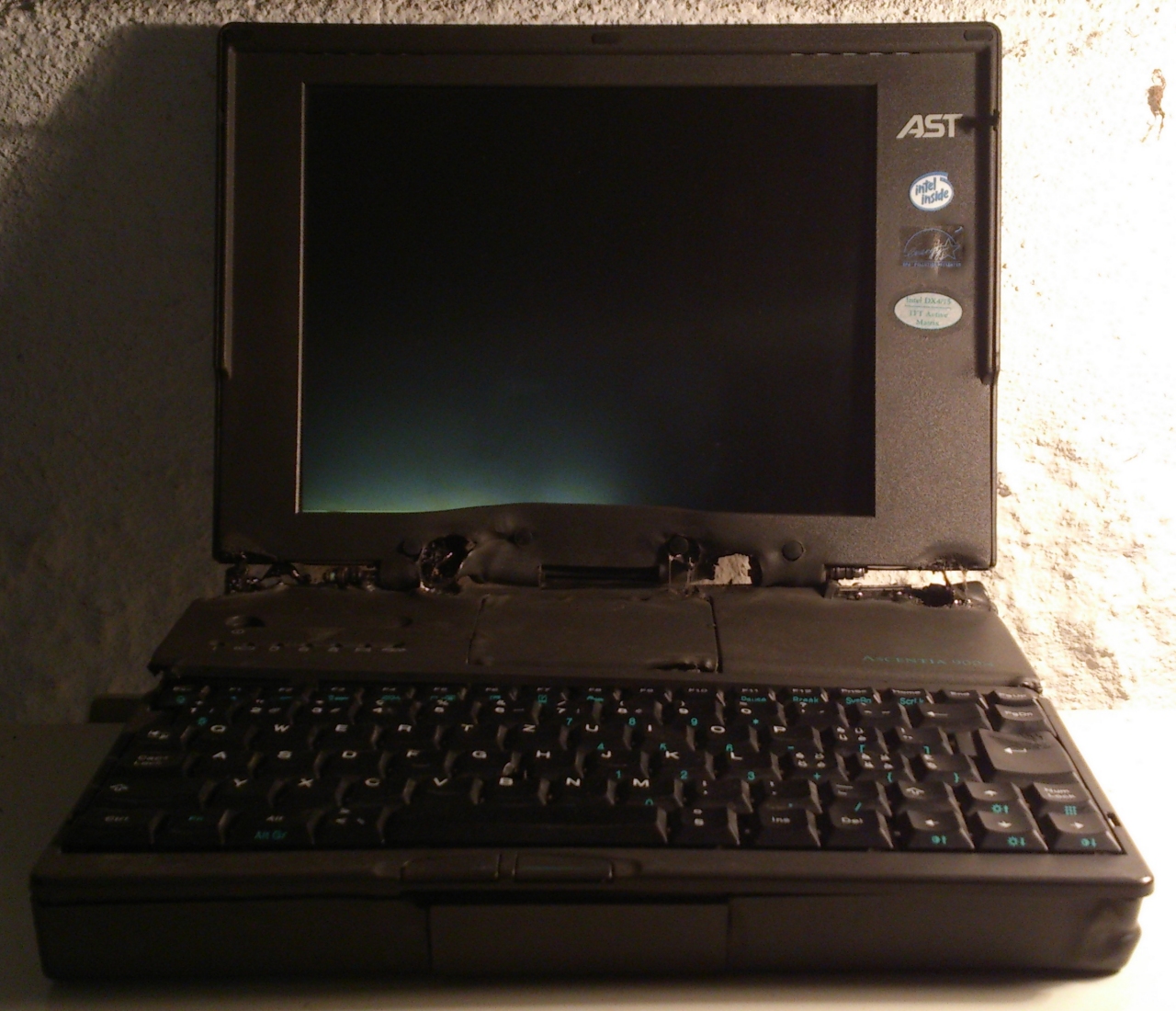 Nuked laptop, with apologies to Kenny Irwin